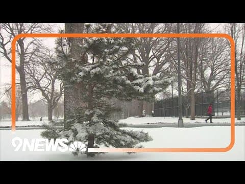 Snow still falling throughout the Denver metro area