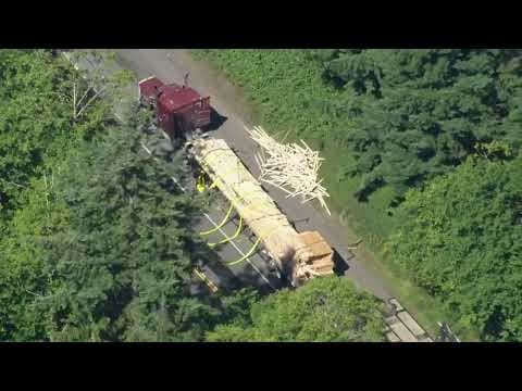 Aerials: 5-vehicle collision closes SR 18 near I-90