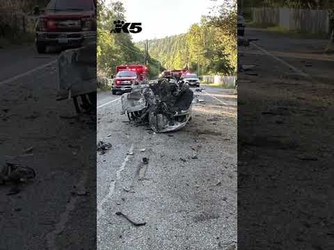 Man films himself driving over 150 mph before violent crash into tree