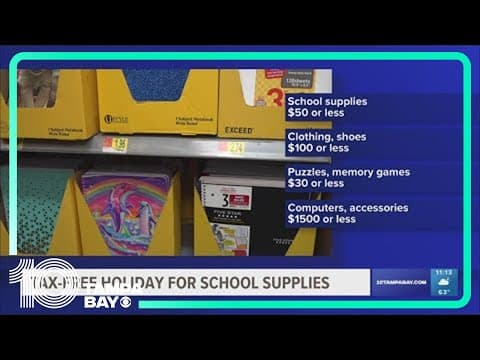 Florida's Back-to-School Sales Tax Holiday returns for the new year