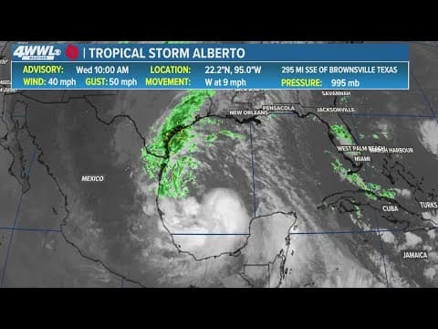 Tropical Storm Alberto forms in the Gulf of Mexico