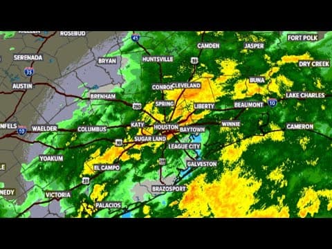 Soaking rain continues through Houston area