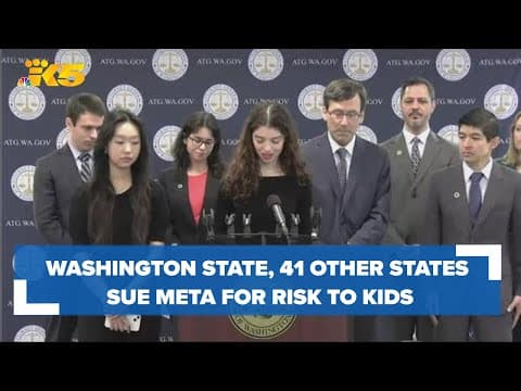 Meta sued by Washington, 41 other states for addictive features targeting children