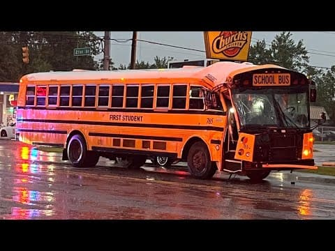 IMPD: No injuries after school bus involved in east Indianapolis crash