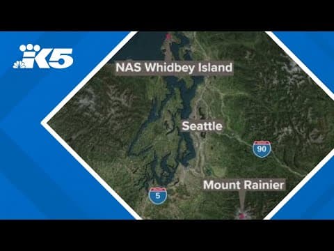 Navy aircraft crashes near Mount Rainier, condition of crew is unknown