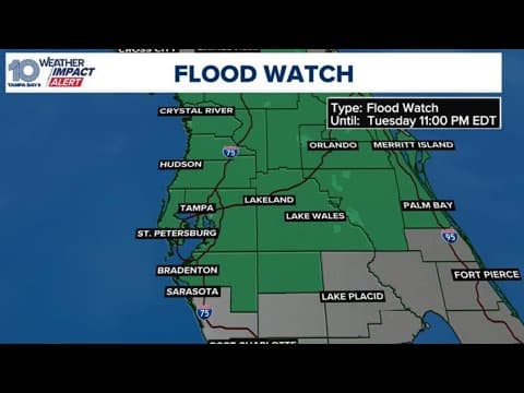 Tropical system moving across Florida could develop in the Gulf, National Hurricane Center says