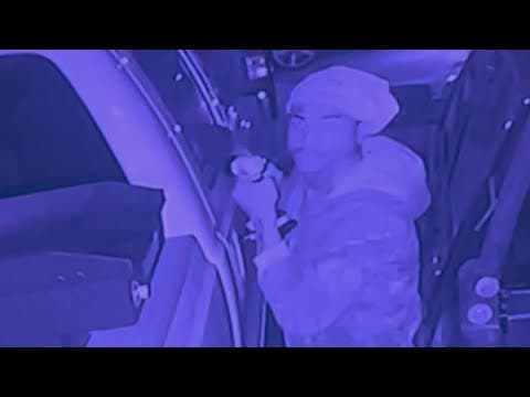 Injured burglar leaves blood behind after SW Houston vehicle break-in caught on surveillance video
