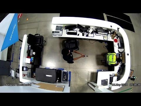 Surveillance video shows suspect firing shot at security guard inside Ohio Amazon facility