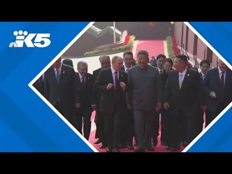 Show of military force in China