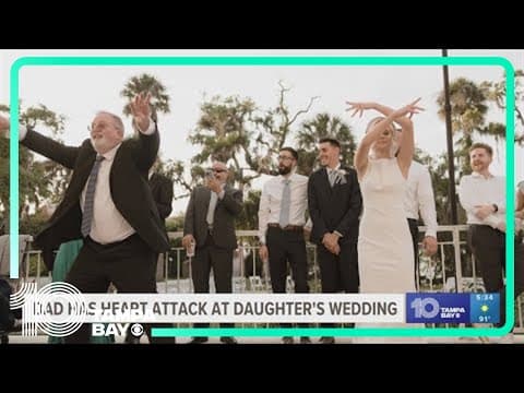 A father survives collapse at his daughter's wedding
