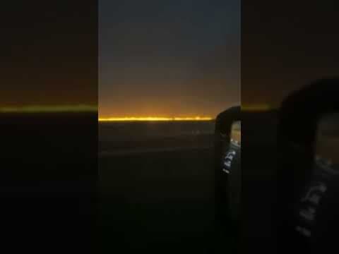 Marsh fire burning near Houma Louisiana #nationalweatherservice #news #weather