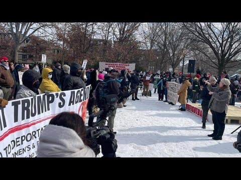 Anti-Trump protesters in DC on Inauguration Day