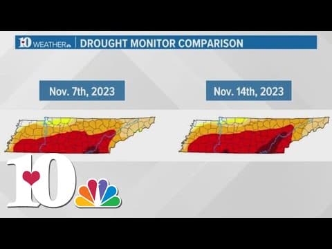 NWS warns Tuesday's rain was not enough to end East Tennessee's drought