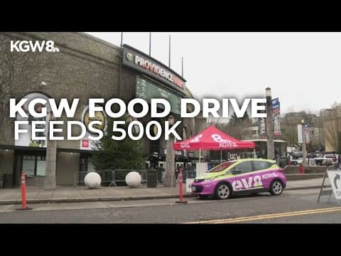 KGW’s Great Food Drive collects donations before Timbers game