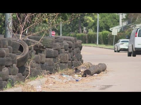 Southwest Houston tire dump cleanup after resident's complaint to KHOU 11