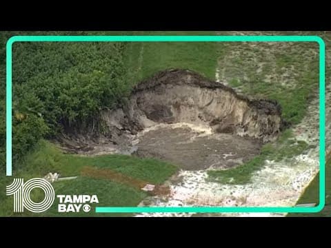 Large sinkhole opens in Lakeland