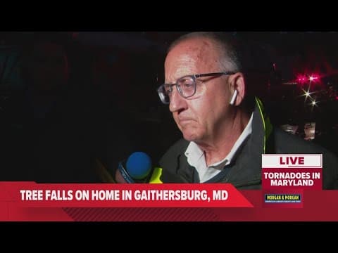 Tornadic weather causes structures to collapse in Gaithersburg