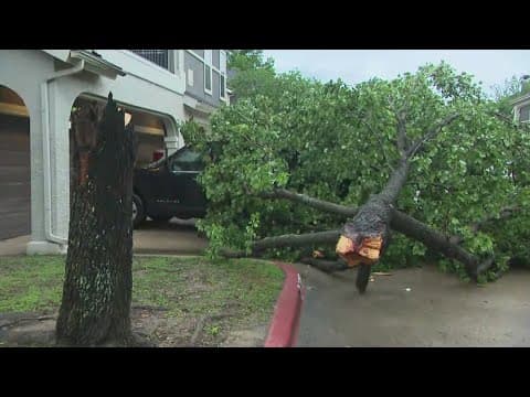 Severe storms leave damage across parts of the Houston area