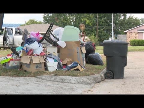 Northeast Houston neighbors frustrated that heavy trash hasn't been picked up in months