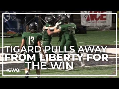 Tigard pulls away from Liberty for the win | Friday Night Football