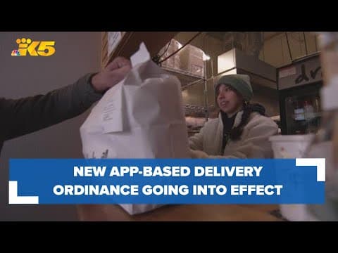 Seattle's new app-based delivery ordinance goes into effect Saturday