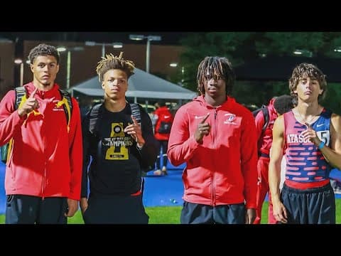 Houston-area high school track team sets national record in 4 x 100 relay