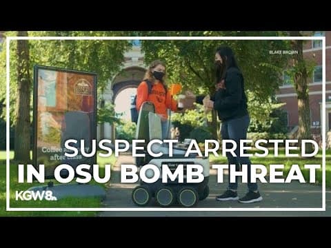 Oregon State University investigates bomb threat involving food delivery robots