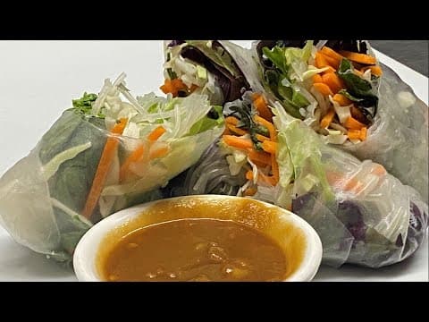 Cooking with Styles | Vietnamese Spring Rolls and peanut sauce