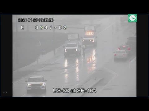 Several cars left with flat tires because of pothole on US-33, Columbus police say