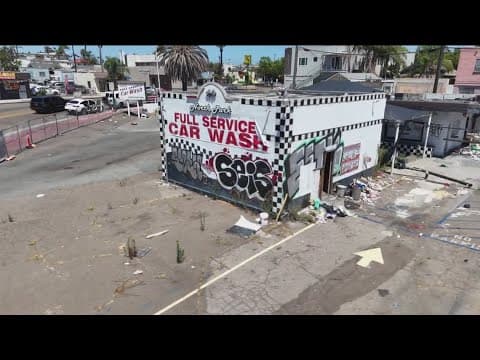 What's going on with the abandoned car wash on University Ave in City Heights?