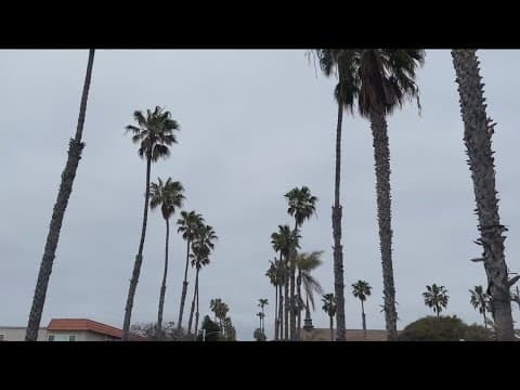 What's causing the 'Graypril' gloomy skies in San Diego?