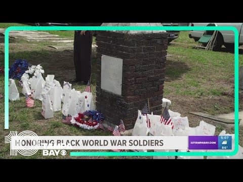 Honoring Black World War soldiers at Memorial Park in Tampa