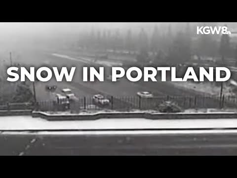 Watch: Sticking snow around Portland