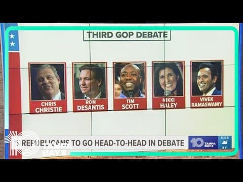 5 Republicans prepare to face off for GOP debate in Miami