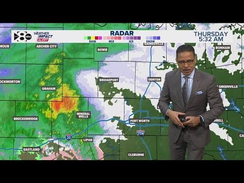Wintery weather begins moving into North Texas Thursday morning