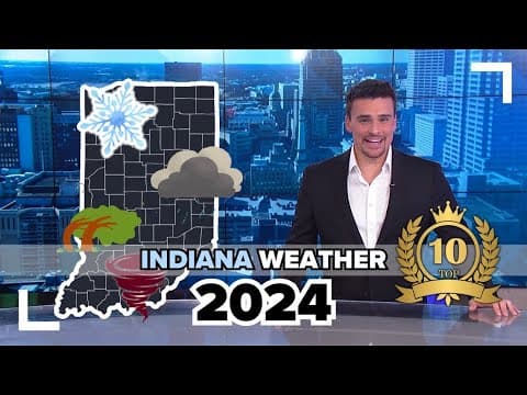 The top 10 biggest weather events this year across Indiana 2024