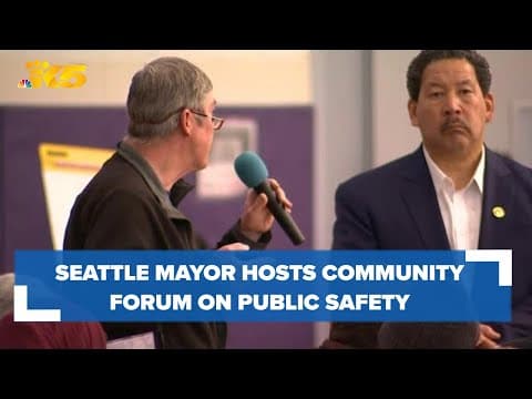 Seattle Mayor Bruce Harrell addresses violence, crime at community safety forum