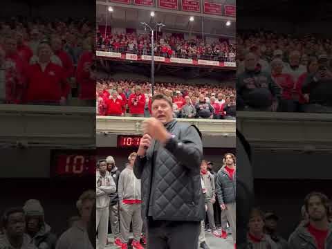 SKULL SESSION: Ohio State OL coach Justin Frye ready for a street fight vs. Indiana #shorts