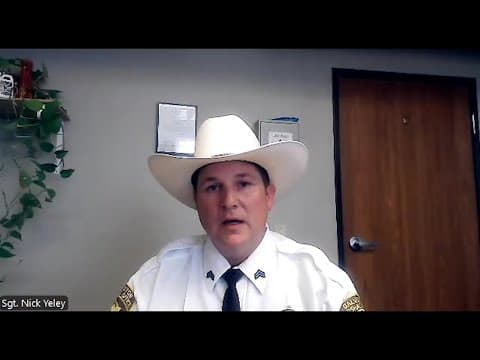 Sgt. Nick Yeley with the Galveston City Marshal's Office on finding evading suspect in water