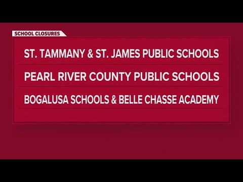 School closures, schedule changes announced due to severe weather forecast