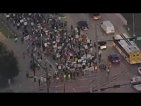 LIVE: Anti-ICE protests take to the streets in Dallas