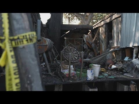 Brother saves 2-year-old sister from mobile home fire in North Texas