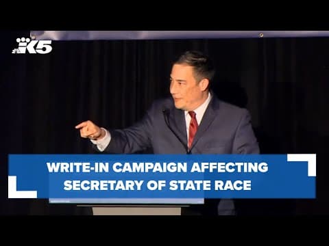 'Off the charts': write-in campaign affecting secretary of state race