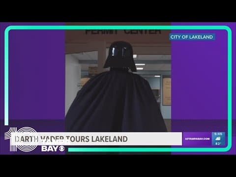 Darth Vader tours Lakeland on May 4th