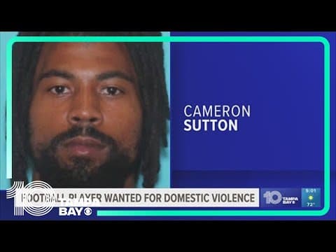 Detroit Lions cornerback Cameron Sutton wanted for domestic battery in Hillsborough County