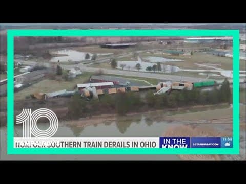 20 cars of Norfolk Southern cargo train derail in Ohio
