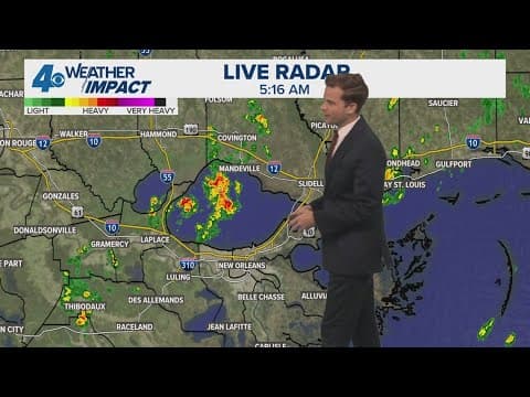 New Orleans Weather: More rain Friday & Saturday; hotter next week