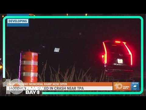 Northbound Memorial ramp near TPA reopens after deadly motorcycle crash