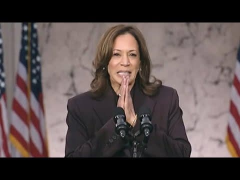 WATCH: Kamala Harris begins concession speech