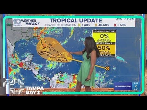 Tracking the Tropics: 50% chance of new storm system becoming tropical depression